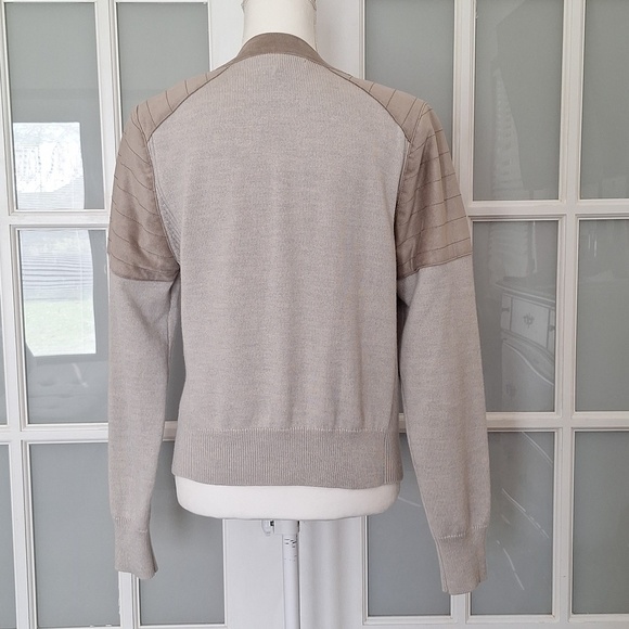 Banana Republic Suede Moto Sweater Jacket - Picture 6 of 16